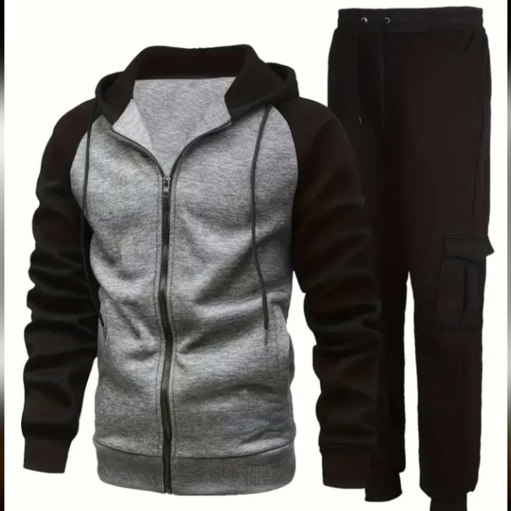 NWOT MENS CASUAL TRACKSUIT SET WITH HOODIE